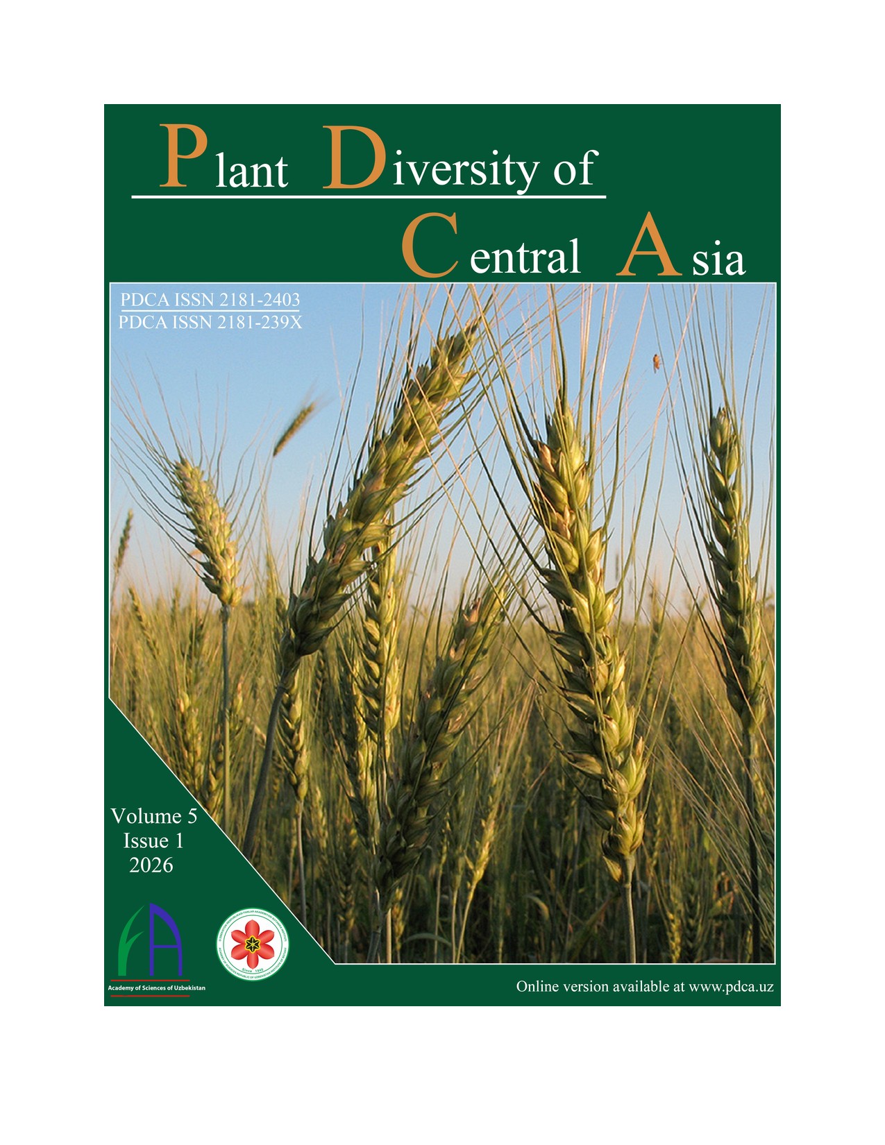 Plant Diversity of Central Asia, Vol. 5 No. 1 (2026) cover